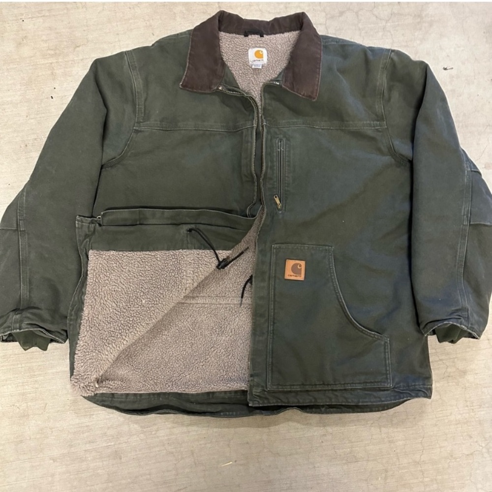 Vintage Carhart Detroit collared sherpa lined jacket